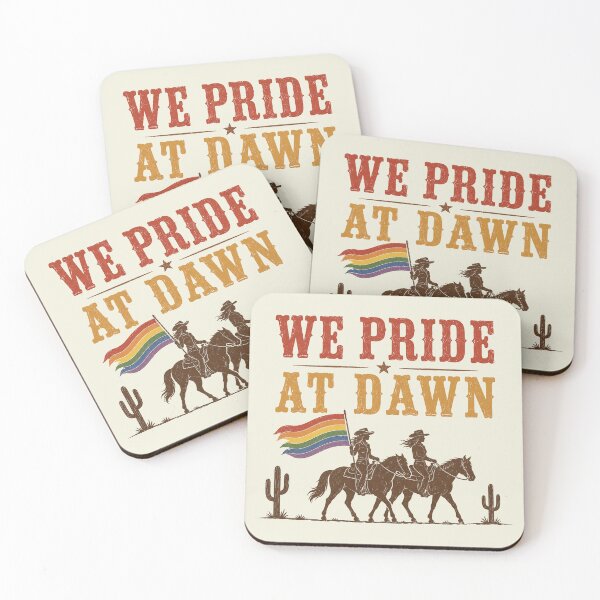 Item preview, We Pride At Dawn Vintage Lesbian Pride Western LGBTQ Cowgirl 2 designed and sold by NicowrmSArt.