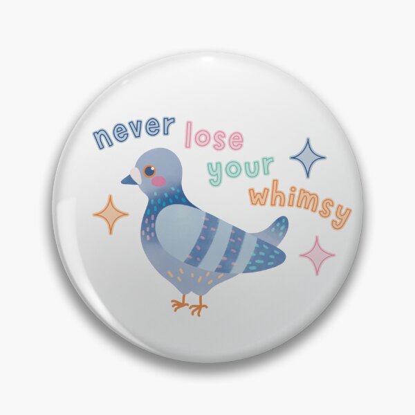 Item preview, Never Lose Your Whimsy Cute Colourful Pigeon designed and sold by winterpumpkin.