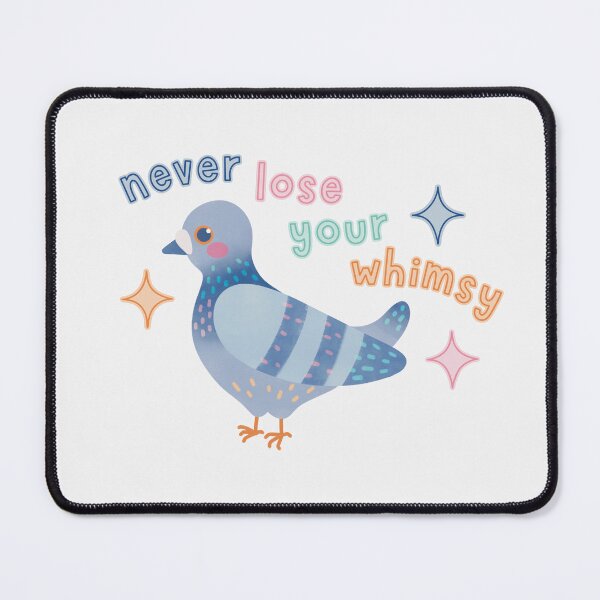 Item preview, Never Lose Your Whimsy Cute Colourful Pigeon designed and sold by winterpumpkin.