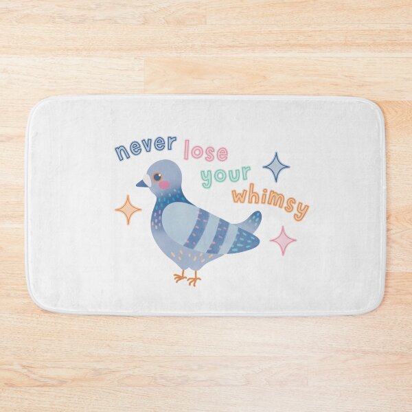 Item preview, Never Lose Your Whimsy Cute Colourful Pigeon designed and sold by winterpumpkin.