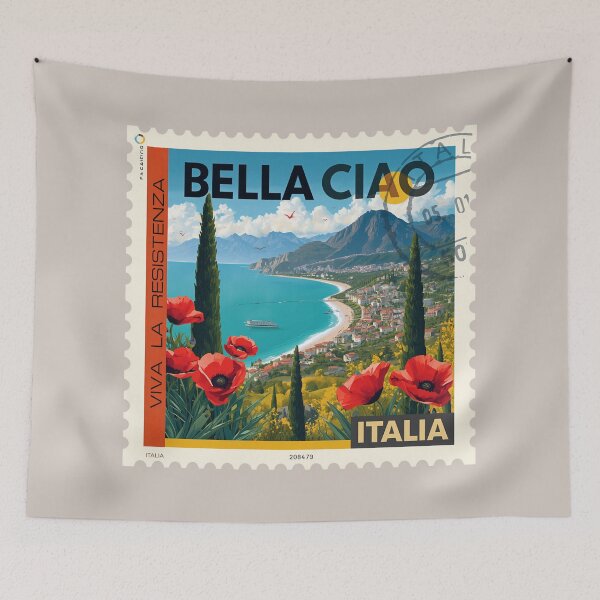 Item preview, Bella Ciao Italia Postage Stamp – Partisan Spirit, Freedom & Italian Resistance designed and sold by Timeless Decor.