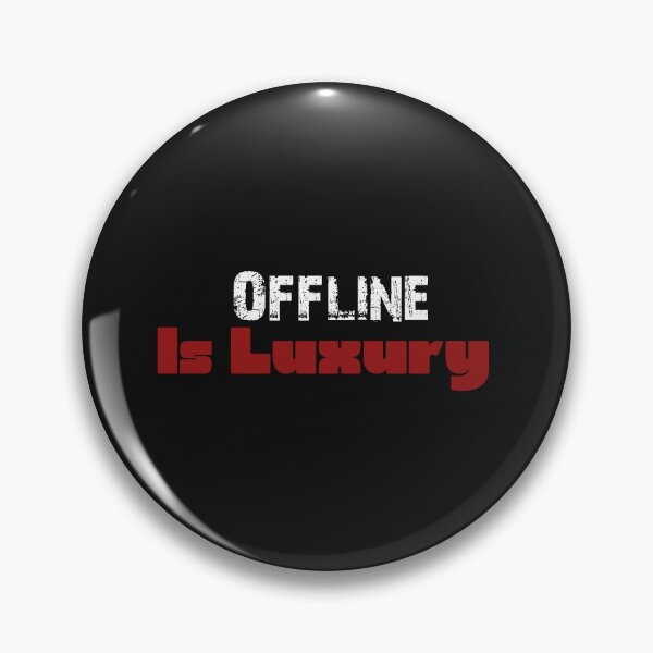 Item preview, Offline Is Luxury | Digital Detox Minimalist Design designed and sold by StudioAyinla.