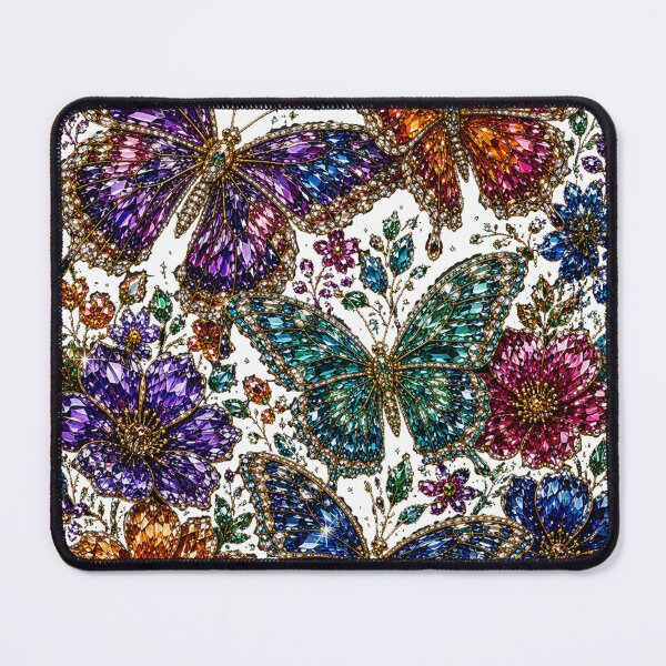 Item preview, Gemstone Butterfly Garden | Crystal Floral Fantasy designed and sold by JustResultsCo.