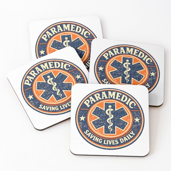 Item preview, Paramedic Saving Lives Daily — Vintage EMT Star of Life Badge Patch Design designed and sold by KawaiiOrbit.