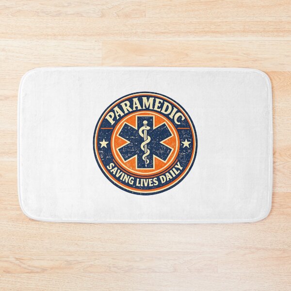 Item preview, Paramedic Saving Lives Daily — Vintage EMT Star of Life Badge Patch Design designed and sold by KawaiiOrbit.