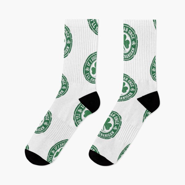 Item preview, If I Shenan Once I'll Shenanigan Shamrock Meme designed and sold by LunaMagicStudio.