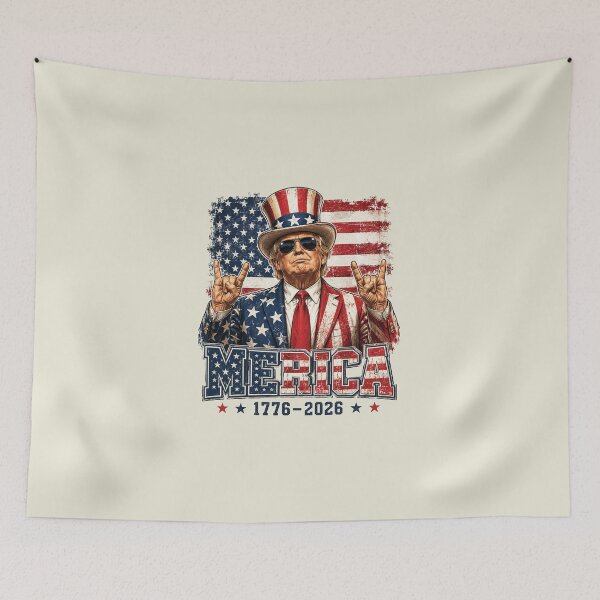 Item preview, Trump 250th Birthday of America 250 Years 4th of July Trump designed and sold by D4nnyBoiArt.