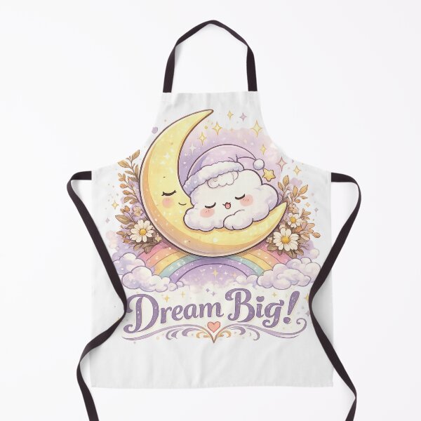 Item preview, Dream Big Cute Sleeping Cloud Moon Rainbow Kawaii Design designed and sold by Sharlo Shop.