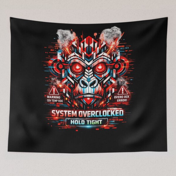 Item preview, SYSTEM OVERCLOCKED — Cyber Mech Gorilla designed and sold by Cabrasco.