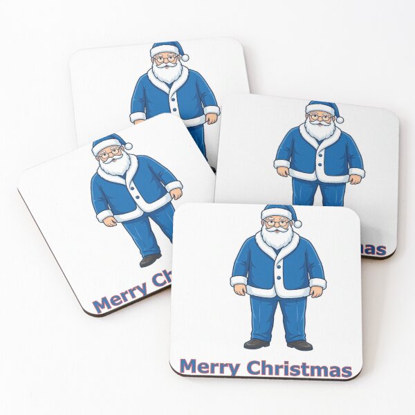 Item preview, Merry Christmas Santa In Blue Suit designed and sold by Resilient Roots Customs Oakland.
