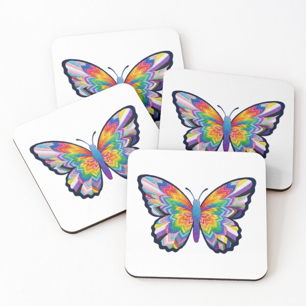Item preview, LGBTQ Pride Month Butterfly Graphic designed and sold by BitDoodle.