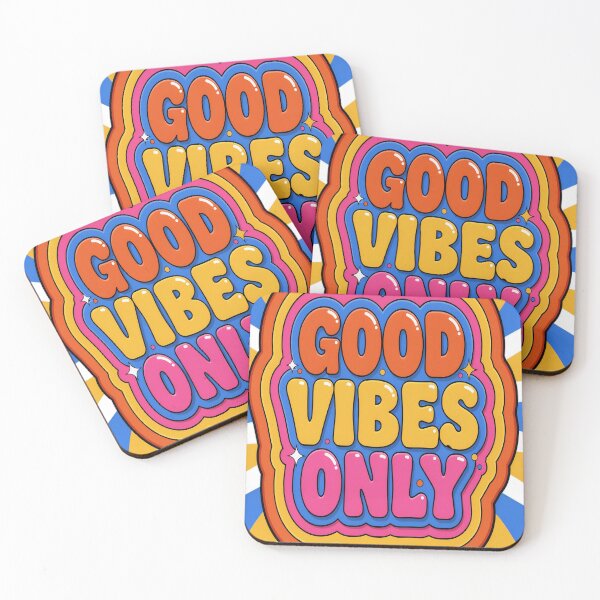 Item preview, Good Vibes Only Retro Typography designed and sold by IndianShopper.