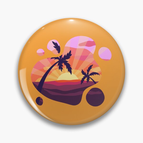Item preview, Abstract Summer Sunset Water Splash Palm Trees Beach designed and sold by SolutionsArt.