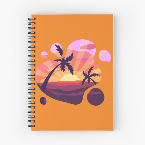 Item preview, Abstract Summer Sunset Water Splash Palm Trees Beach designed and sold by SolutionsArt.