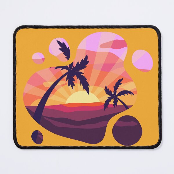 Item preview, Abstract Summer Sunset Water Splash Palm Trees Beach designed and sold by SolutionsArt.