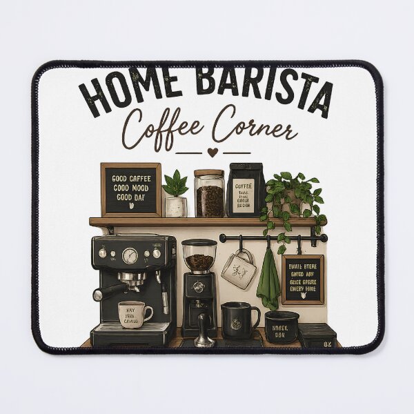 Item preview, Home Barista Coffee Corner Shirt, Coffee Lover Tee, Espresso Machine Graphic Shirt, Home Cafe Setup Gift, Barista Gift designed and sold by greatmar1.