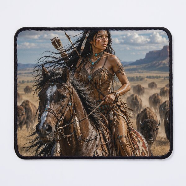 Item preview, Prairie Huntress and the Thundering Bison designed and sold by photoparadise22.