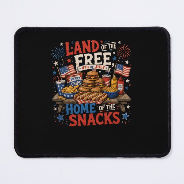 Item preview, Land Of The Free 4th Of July Home Of The Snacks American Patriot Holiday BBQ designed and sold by JonesFlora2025.
