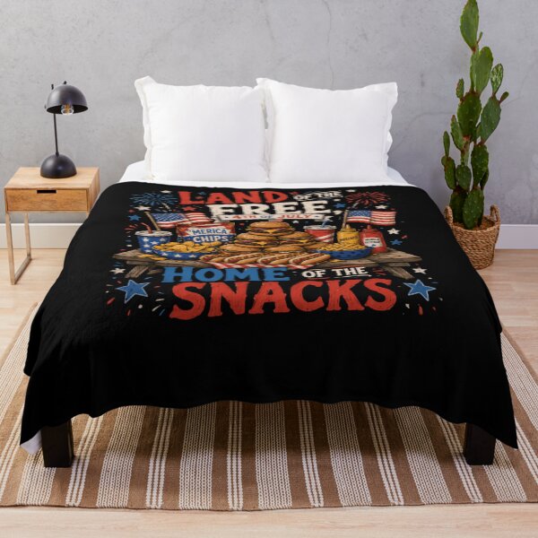 Item preview, Land Of The Free 4th Of July Home Of The Snacks American Patriot Holiday BBQ designed and sold by JonesFlora2025.
