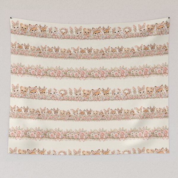 Item preview, Coquette Floral Animal Borders Clipart Set | Cute Woodland Border Frames | Cottagecore Decorative Borders designed and sold by looplandger.