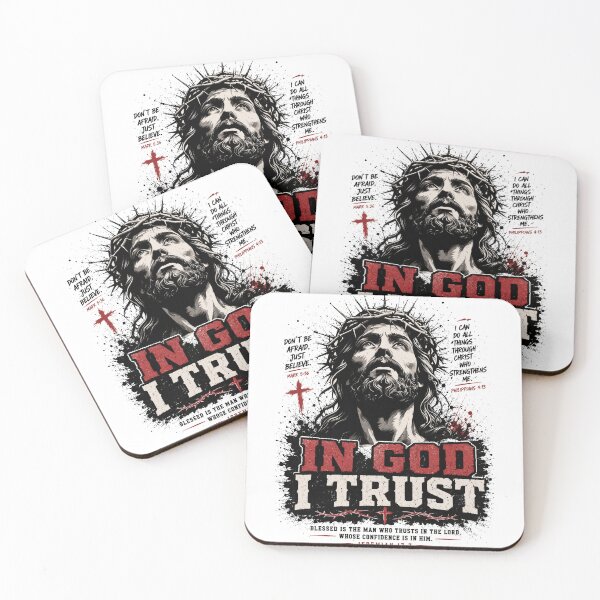 Item preview, In God I Trust Christian T-Shirt – Jesus Faith Graphic Religious Tee T-Shirt designed and sold by HB Shirts.