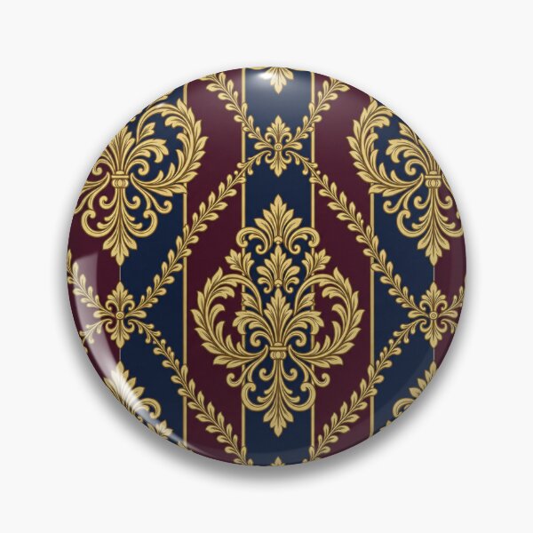 Item preview, Burgundy & Midnight Blue Striped Damask designed and sold by DesignsByPrnces.