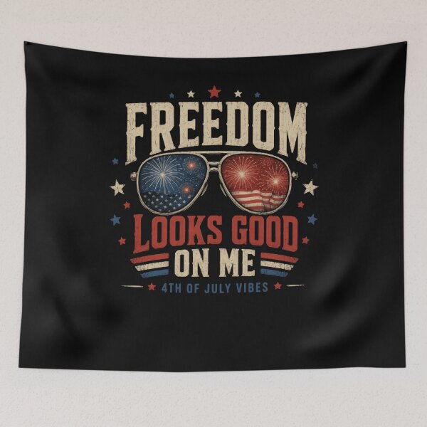 Item preview, Freedom Looks Good On Me 4th Of July Vibes Independence Day Patriot designed and sold by JonesFlora2025.