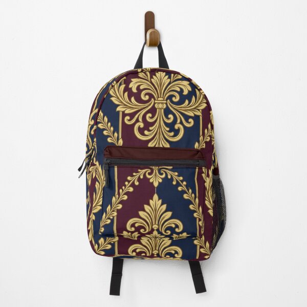 Item preview, Burgundy & Midnight Blue Striped Damask designed and sold by DesignsByPrnces.