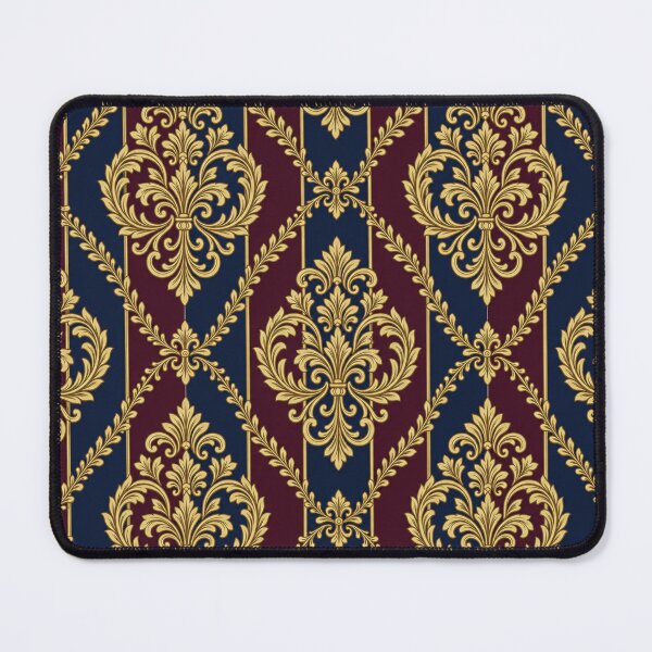 Item preview, Burgundy & Midnight Blue Striped Damask designed and sold by DesignsByPrnces.