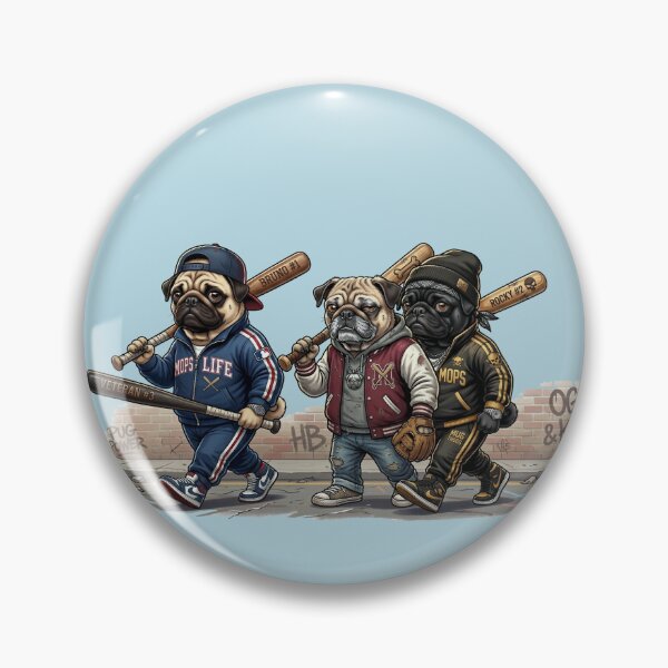 Item preview, Pug Life Gang: The Original OG Pugs designed and sold by mikemuchu.