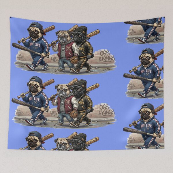 Item preview, Pug Life Gang: The Original OG Pugs designed and sold by mikemuchu.