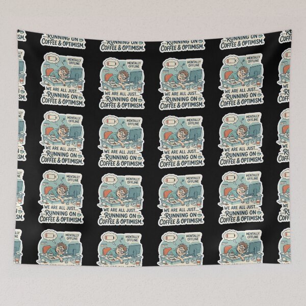 Item preview, Mentally Offline Relatable Burnout - Funny Social Battery 1% . designed and sold by AGawas.