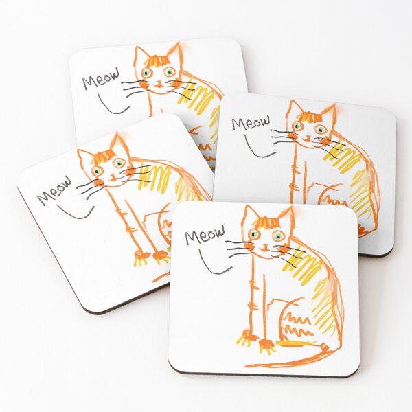 Aperçu de l'œuvre Miaou Chat orange créée et vendue par tascha-doodles.
