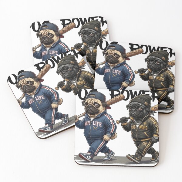 Item preview, Pug Life Gang: Urban Streetwear Dogs designed and sold by mikemuchu.