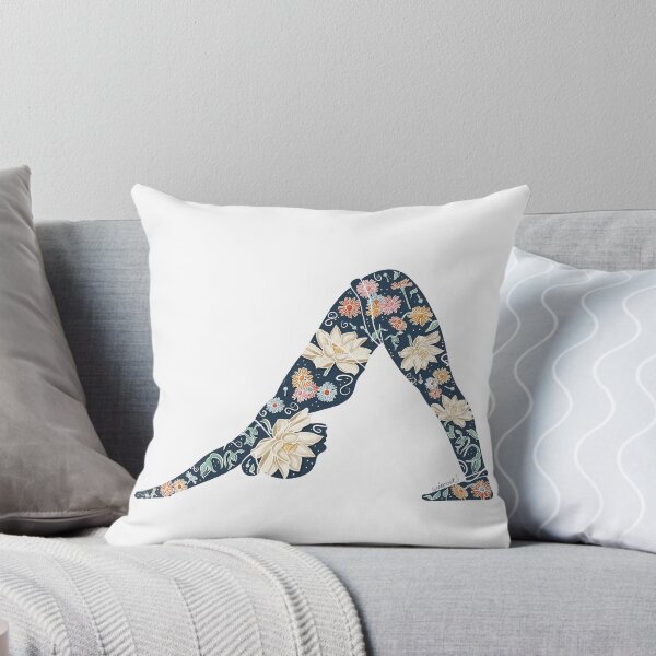 Item preview, Downward Dog Pose | Dark Blue Cutout | Yoga Botanicals Series designed and sold by Winooski Designs.