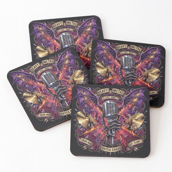 Item preview, Symphony of the Underworld - Maximalist Heavy Metal Rock Band Art designed and sold by krish-prints.