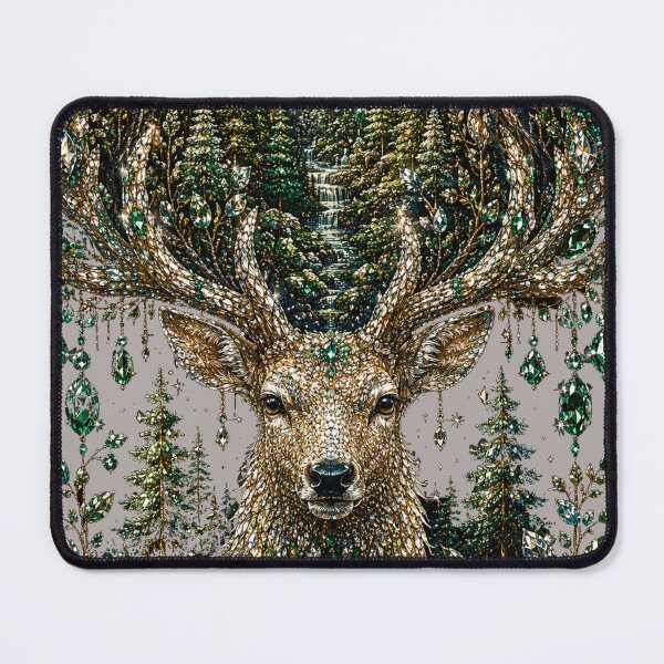 Item preview, Crystal Deer Spirit | Enchanted Gemstone Forest designed and sold by JustResultsCo.