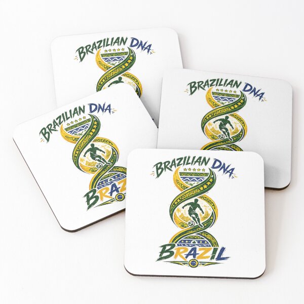 Item preview, Football Brazilian DNA T-Shirt | Brazil Soccer Fan Design designed and sold by Atlas Ink Lab.