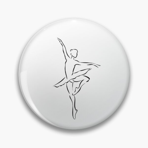 Item preview, Ballerina Silhouette Dance (outline) designed and sold by RoxanedArt.