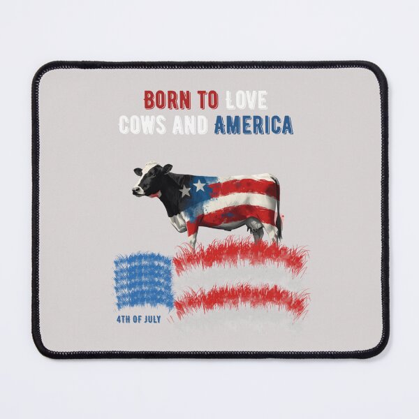 Item preview, Born To Love Cows And America Red White And MOO 4th of July designed and sold by AleksandraJac05.