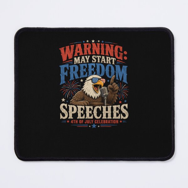 Item preview, Warning: May Start Freedom Speeches 4th Of July Celebration American Patriot Independence Day designed and sold by JonesFlora2025.