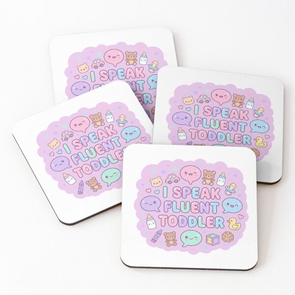 Artikelvorschau, Ich spreche fließend – Niedliches Kawaii-Geschenk für Kleinkinder und Vorschullehrer entworfen und verkauft von Toddler Life Club.