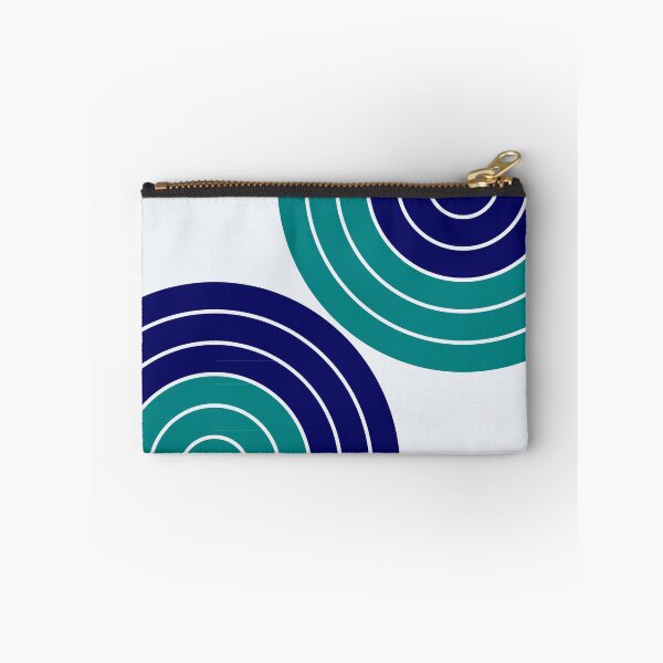 Item preview, Midnight Blue & Teal Modern Geometric Cushion - Moody Interior Design designed and sold by nineFlorals.