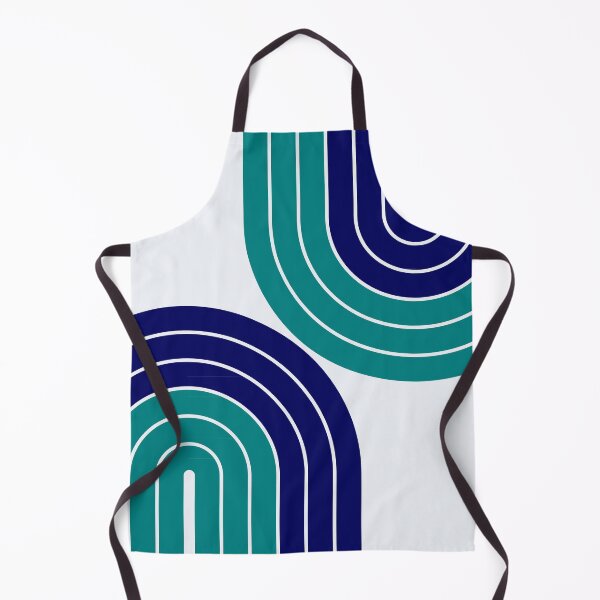 Item preview, Midnight Blue & Teal Modern Geometric Cushion - Moody Interior Design designed and sold by nineFlorals.