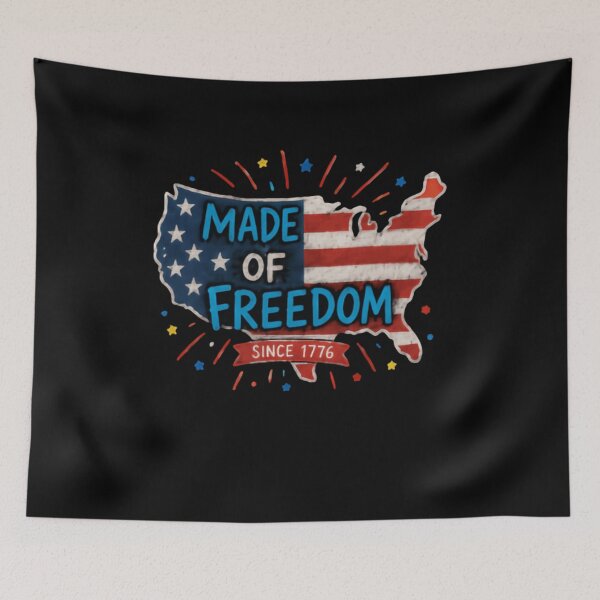 Item preview, Made Of Freedom Since 1776 American Patriot Independence Day Pride designed and sold by JonesFlora2025.