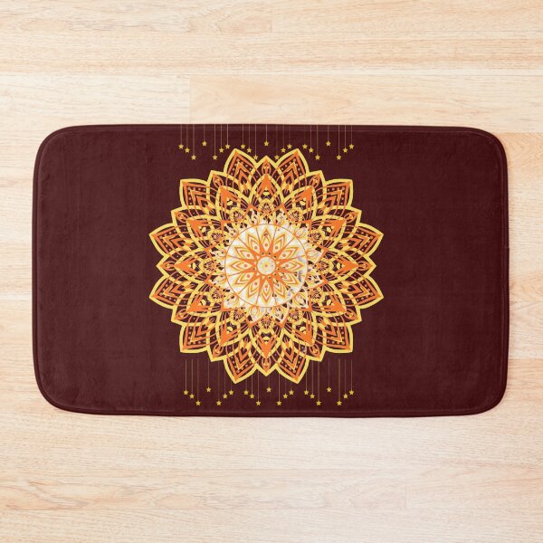 Item preview, Mandala design in yellow and orange colour combination  designed and sold by ShipDrop.