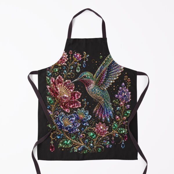 Item preview, Crystal Hummingbird | Jewel Garden Fantasy Art designed and sold by JustResultsCo.