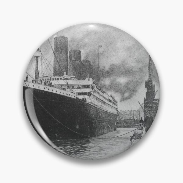 Item preview, Titanic Harbor Drawing — Charcoal Graphite Hyperrealistic Original Art designed and sold by David Mateo ArtWorks.