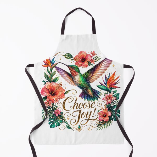 Item preview, Choose Joy Hummingbird Tropical Flowers Elegant Design designed and sold by Sharlo Shop.