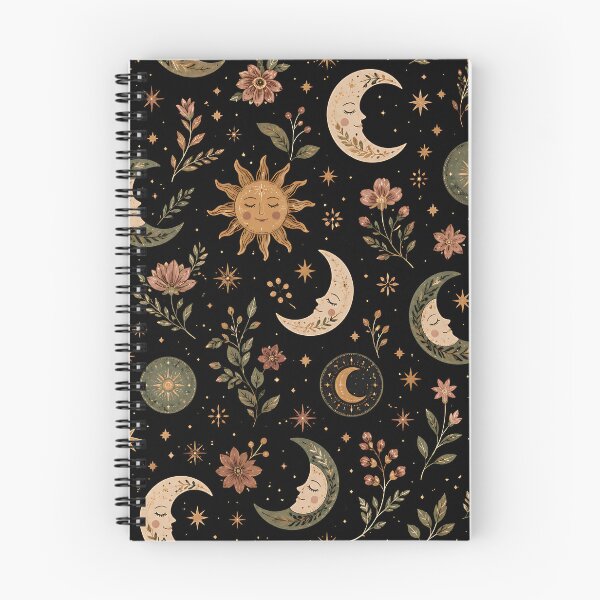Item preview, Midnight Celestial Bloom Pattern  designed and sold by Jaideep Walia.